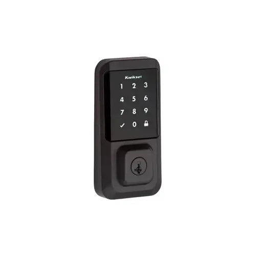Halo Wi-Fi Touchscreen Deadbolt, KW1 SmartKey, UL 20 Minute Fire Rated, Radius Corner Adjustable Latch 2-3/8"-2-3/4" Backset, Grade 2, Matte Black 514 Halo Wi-Fi Touchscreen Deadbolt, KW1 SmartKey, UL 20 Minute Fire Rated, Radius Corner Adjustable Latch 2-3/8"-2-3/4" Backset, Grade 2, Matte Black 514