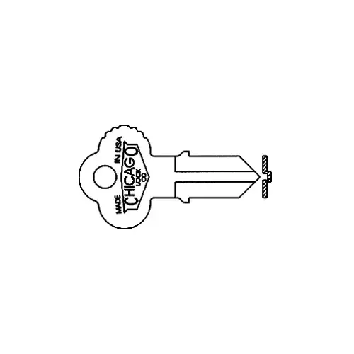 Chicago Key Blanks 1041D - pack of 10 Chicago Key Blanks 1041D - pack of 10