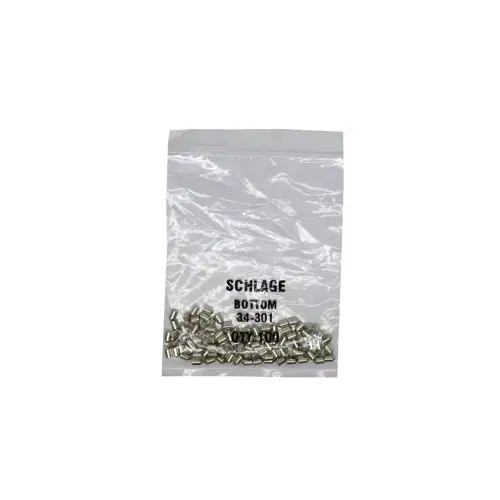 KIT - #1 Schlage Bottom Pin .180, Polybag 100 Pins Satin Nickel KIT - #1 Schlage Bottom Pin .180, Polybag 100 Pins Satin Nickel