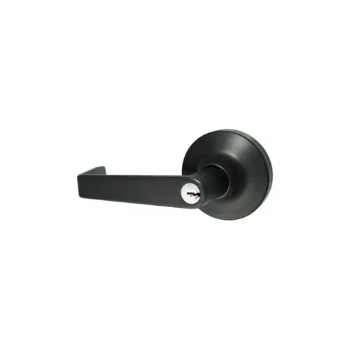 Exit Trim - Key-in-Lever Nightlatch Lever x Rose, Schlage C Keyway, Powder Coated Dark Bronze SP313