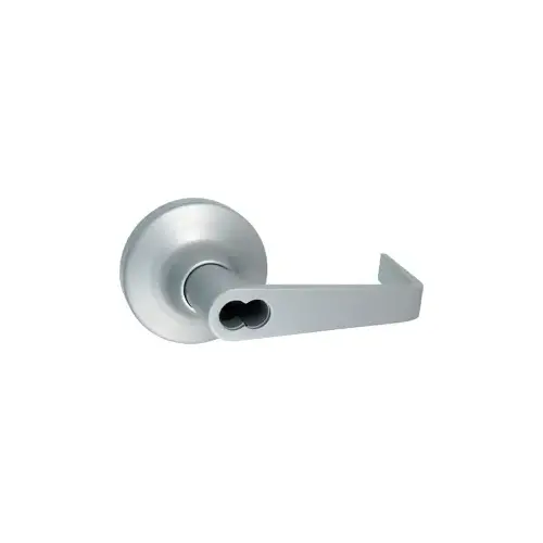 Exit Trim - SFIC Classroom Lever x Rose, SFIC Small Format IC Prep, Less Core, Powder Coated Aluminum SP28