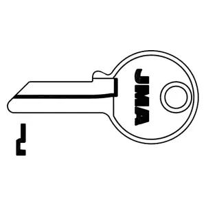 JMA CG17-BR-XCP10 Chicago Key Blank DKP1 1041Y CG17 KP1 BR - pack of 10