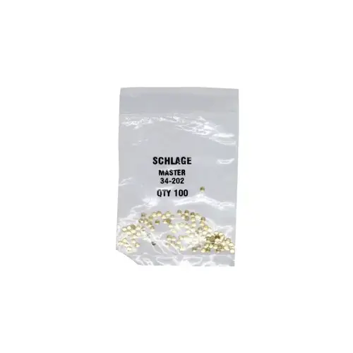 KIT - #2 Schlage Master Pin .030, Polybag 100 Pins