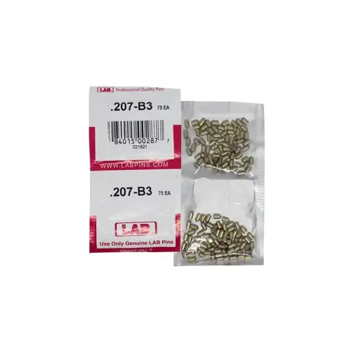 Lab Corbin Pin Chart LAB SECURITY 207B .207 Bottom Pin, Color-Coded, Brass Alloy, .115 ...