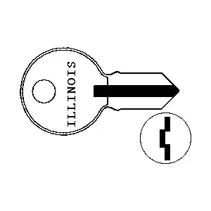 Illinois Lock Company 100P-XCP10 Illinois Key S1041H - pack of 10