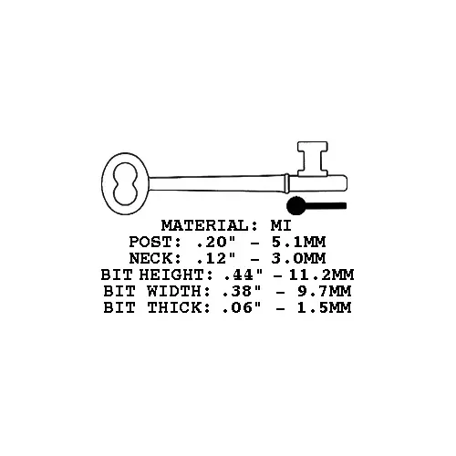 Ilco Unican Corporation 3B Bit Key Malleable Iron Buy Now