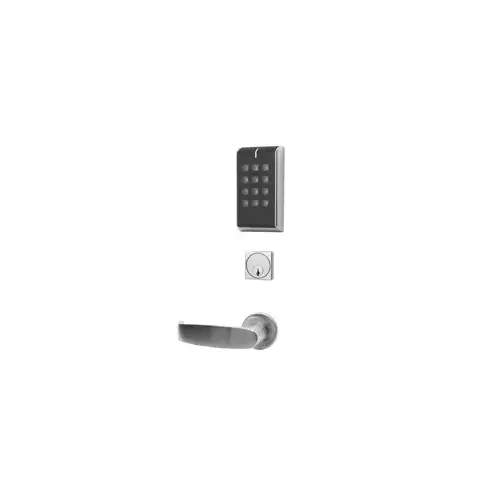 IP Enabled Reader x Electrified Mortise Lock, Fail Secure, LNL - LN Rose x L Lever, Less Cylinder, Satin Chrome 626/26D IP Enabled Reader x Electrified Mortise Lock, Fail Secure, LNL - LN Rose x L Lever, Less Cylinder, Satin Chrome 626/26D