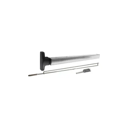 Narrow Stile (CVR) Concealed Vertical Rod Exit Device, Includes Mortise Cylinder Trim Kit for Nightlatch or Hold Back Function, 36" x 84", US28/628 Anodized Aluminum Narrow Stile (CVR) Concealed Vertical Rod Exit Device, Includes Mortise Cylinder Trim Kit for Nightlatch or Hold Back Function, 36" x 84", US28/628 Anodized Aluminum