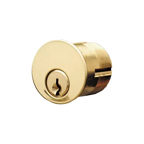 Mortise Cylinder 1" 5-Pin SCH C Adams Rite/Yale Cam Bright Brass Mortise Cylinder 1" 5-Pin SCH C Adams Rite/Yale Cam Bright Brass