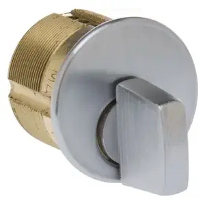 Ilco Unican Corporation M100TK-26D Mortise Cylinder 1" Thumb-Turn Adams Rite/Yale Cam Satin Chrome