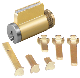 Ilco Unican Corporation 15996-EA-04-0B Key-in-Knob Cylinder for Combination Knob/Deadbolt, 6-Pin, Schlage C123 Keyway, 0-Bit Uncombinated, 606/US4 Satin Brass