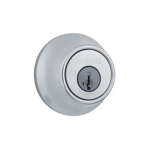 Single Cylinder Deadbolt, 5-Pin, Pin & Tumbler Cylinder, Round Face Drive-in Latch, 1/4" Radius Full Lip Deadbolt Strike, Light Duty, Grade 3, US26D/626 Satin Chrome Single Cylinder Deadbolt, 5-Pin, Pin & Tumbler Cylinder, Round Face Drive-in Latch, 1/4" Radius Full Lip Deadbolt Strike, Light Duty, Grade 3, US26D/626 Satin Chrome