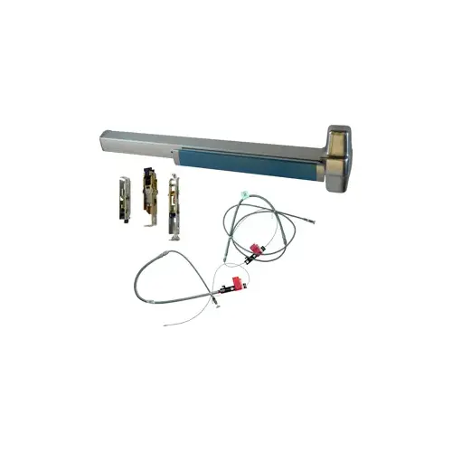 CVC Concealed Vertical Cable Exit Device, Exit Only No Trim, 36" x Adjustable up to 96", Hex Dogging, Grade 1, 626/US26D Satin Chrome CVC Concealed Vertical Cable Exit Device, Exit Only No Trim, 36" x Adjustable up to 96", Hex Dogging, Grade 1, 626/US26D Satin Chrome