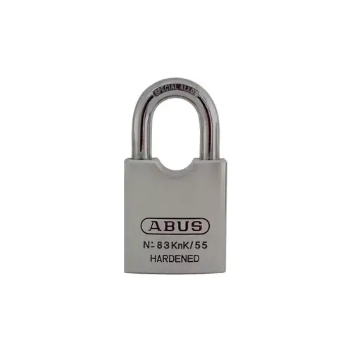 Key-in-Knob Brass Padlock 2-1/4" Wide - Includes Adaptors for OEM Cylinders, Shackle - 7/16" Diameter and 1-7/16" Vertical Clearance, Boxed Chrome Key-in-Knob Brass Padlock 2-1/4" Wide - Includes Adaptors for OEM Cylinders, Shackle - 7/16" Diameter and 1-7/16" Vertical Clearance, Boxed Chrome