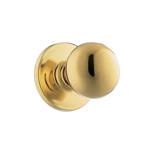 Passage, Huntington Knob, Non-Keyed, Medium Duty, Cylindrical Lock, 6-Way Adjustable Latch, Radius Corner Strike, UL, Grade 2, US3/605 Bright Brass