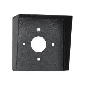 The Pedestal Company HOOD-CS-06X6 Steel Hood, Weather Shroud 6 x 6 Black