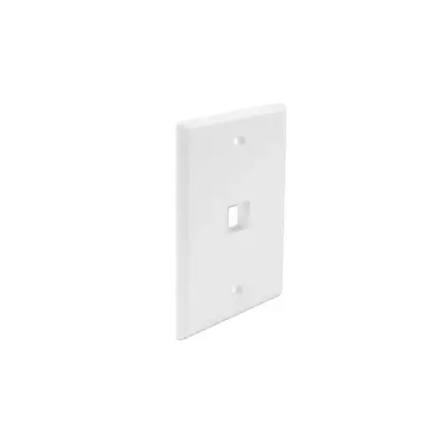Faceplate 1 Keystone (25-Pack) - White Faceplate 1 Keystone (25-Pack) - White