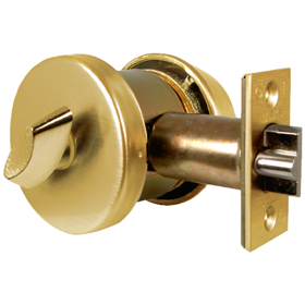 Marks 145K/3-E11 Gate Lock Single Cylinder, Marks C Keyway, 6 Pin, 2-3/8" Backset, Bright Brass US3/605