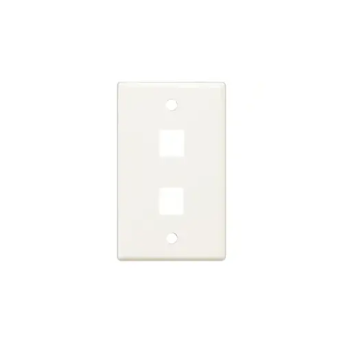 Faceplate 2 Keystone (25 Pack) - L. Almond Faceplate 2 Keystone (25 Pack) - L. Almond