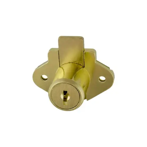 Drawer Lock, 7/8", Dead Bolt, Disc Tumbler, Keyed Alike KA CAT60, US4/606 Satin Brass