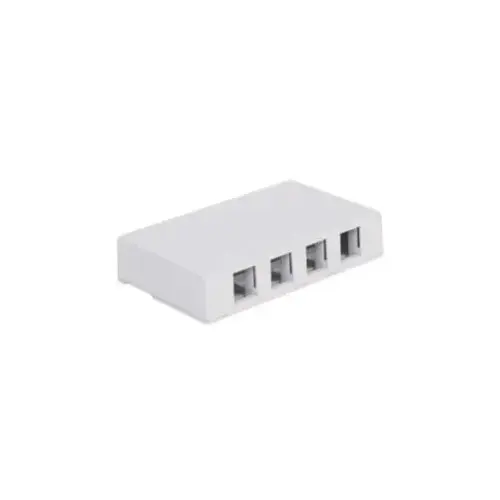 Surface Mount Boxes 4 Keystone - White Surface Mount Boxes 4 Keystone - White