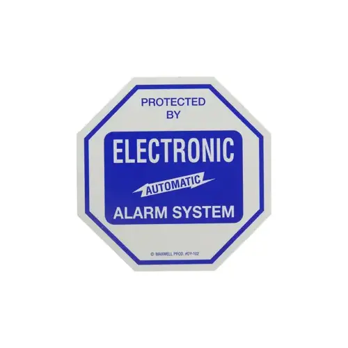 Decal 4 x 4" Alarm System Decal 4 x 4" Alarm System