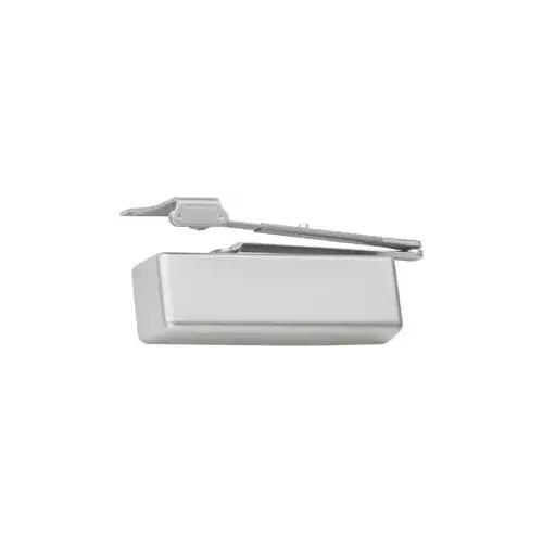 Heavy Duty Cast Iron Surface Closer, Delayed Closing From 120 Degrees to 70 Degrees, Adjustable Delay Time up to 1 Minute, Regular Arm with Parallel Shoe, Adjustable Spring Size 1-6, Grade 1, Plastic Cover, AL/SP28/689 Aluminum Powder Coat Heavy Duty Cast Iron Surface Closer, Delayed Closing From 120 Degrees to 70 Degrees, Adjustable Delay Time up to 1 Minute, Regular Arm with Parallel Shoe, Adjustable Spring Size 1-6, Grade 1, Plastic Cover, AL/SP28/689 Aluminum Powder Coat