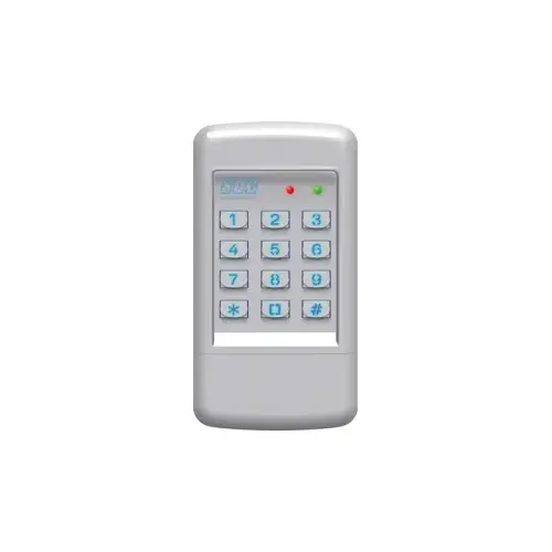 Stand Alone Indoor/Outdoor Digital Weatherized Keypad, 500 User, 1-6 Digit Pin, Surface Mount, 3" x 5-3/4 x 1-7/16", Keypad Programming, 4 Outputs, 2 Relays and 2 Solid State Outputs Timed or Latching, LED Status, Stainless Steel 630 Stand Alone Indoor/Outdoor Digital Weatherized Keypad, 500 User, 1-6 Digit Pin, Surface Mount, 3" x 5-3/4 x 1-7/16", Keypad Programming, 4 Outputs, 2 Relays and 2 Solid State Outputs Timed or Latching, LED Status, Stainless Steel 630
