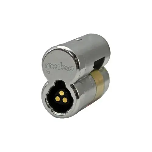 Medeco XT Electronic SFIC Small Format Interchangeable Core Cylinder Brushed Chrome Medeco XT Electronic SFIC Small Format Interchangeable Core Cylinder Brushed Chrome