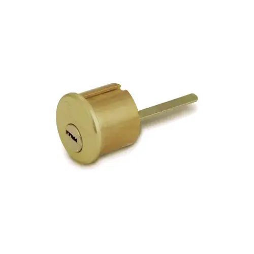 Rim Cylinder 1-1/8" w/ Horizontal Tail Satin Chrome