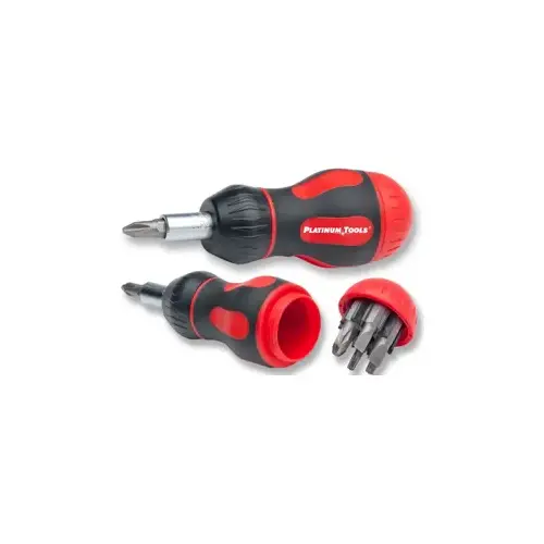 8-In-1 Ratcheted Stubby Screwdriver