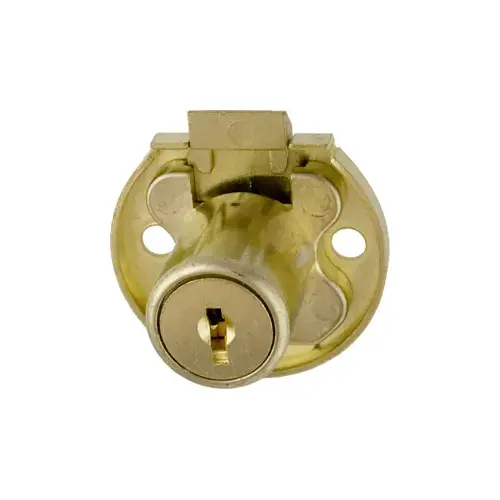7/8" Drawer Lock Round Spring US4 Satin Brass