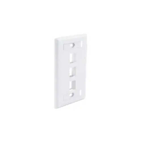 Faceplate 3 Keystone (EA) - White Faceplate 3 Keystone (EA) - White