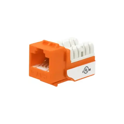 CAT6 Keystone Jack (EA) - Orange CAT6 Keystone Jack (EA) - Orange