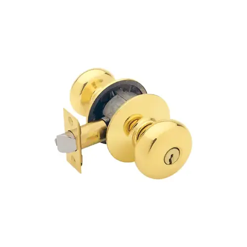 Storeroom Plymouth Knob Grade 2, C Keyway, Triple Option Adjustable Backset, Bright Brass 605 Storeroom Plymouth Knob Grade 2, C Keyway, Triple Option Adjustable Backset, Bright Brass 605
