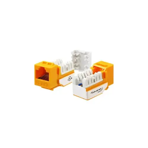 CAT5E Keystone Jack (EA) - Yellow CAT5E Keystone Jack (EA) - Yellow