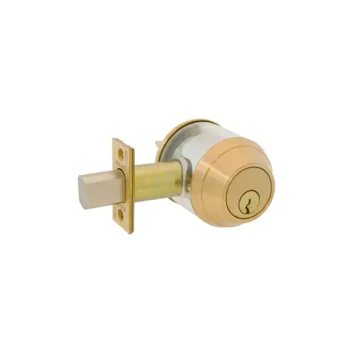 Deadbolt Single Cylinder, Grade 1, C Keyway, Adjustable Backset, 612/US10 Satin Bronze Deadbolt Single Cylinder, Grade 1, C Keyway, Adjustable Backset, 612/US10 Satin Bronze