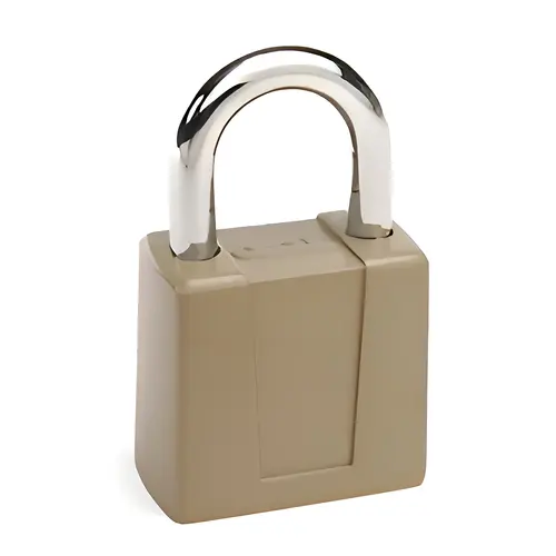 Disc Tumbler Padlock, Keyed Different KD AUE Keyway, 2-3/4" Hardened Steel Shackle, Die-Cast