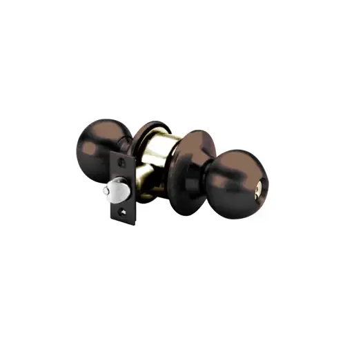 Storeroom Knob, Marks C Keyway, 6 Pin, 2-3/4" Backset, Grade 2, Dark Bronze US10B/613E Storeroom Knob, Marks C Keyway, 6 Pin, 2-3/4" Backset, Grade 2, Dark Bronze US10B/613E