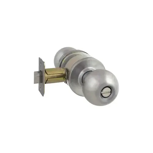 Privacy Hana Knob, Non-Keyed, Medium Duty, Cylindrical Lock, Springlatch, ANSI Strike, 2-3/4" Backset, Grade 2, UL, US26D/626 Satin Chrome Privacy Hana Knob, Non-Keyed, Medium Duty, Cylindrical Lock, Springlatch, ANSI Strike, 2-3/4" Backset, Grade 2, UL, US26D/626 Satin Chrome