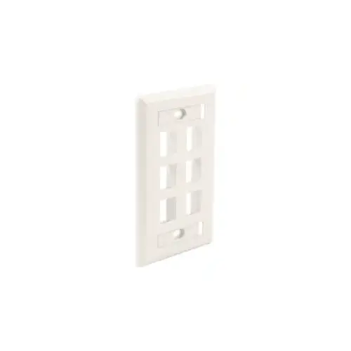 Faceplate 6 Keystone (EA) - Light Almond