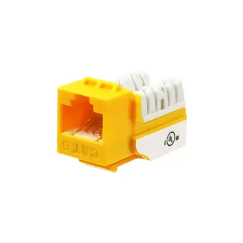 CAT6 Keystone Jack (EA) - Yellow CAT6 Keystone Jack (EA) - Yellow
