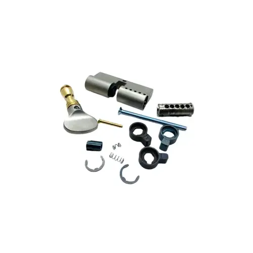 Euro Profile Single Cylinder w/Flat Thumbturn, 206+ Keyway, MTL600, Sub-Assembled, 619/US15 Satin Nickel Euro Profile Single Cylinder w/Flat Thumbturn, 206+ Keyway, MTL600, Sub-Assembled, 619/US15 Satin Nickel
