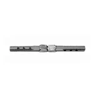 Progressive Hardware Co Inc 45-20-RTP Swivel Spindle, 9-32" Square, 4-3/4" Long, Threaded 3/8-20, with Two Removable Centers, Tapped Holes Both Ends