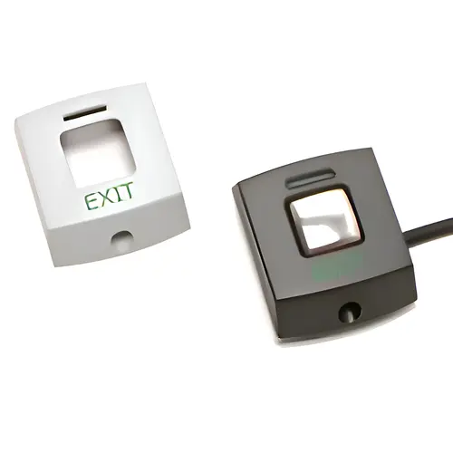 E50, Exit Button, 16ft Cable, 10-14VDC, FCC, Black