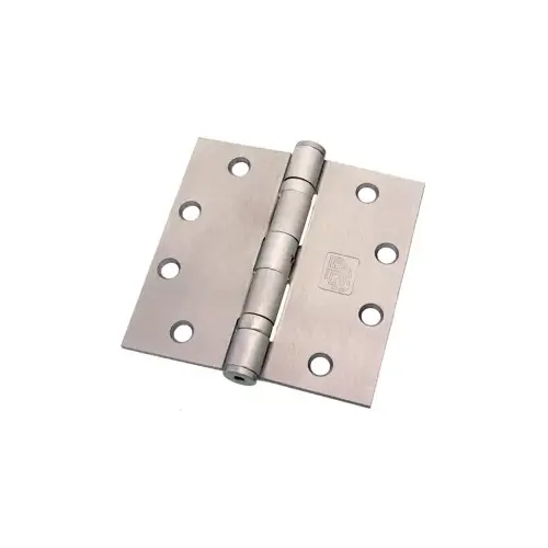 5-Knuckle Hinge, Full Mortise Standard Weight, Ball Bearing, 4.5" x 4.5" (4545), Ferrous Steel Base, Satin Chrome US26D/652, (NRP) Non-Removable Pin