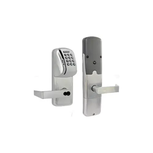 KIT - Mag-Stripe (Swipe Card) and Keypad Networked Wireless Apartment Cylindrical Lock, Rhodes Lever, FSIC Prep, Schlage Large Format IC Core Included, 6-Pin C Keyway (1-Bitted Brushed Chrome Cylinder 626), Satin Chrome 626, US26D KIT - Mag-Stripe (Swipe Card) and Keypad Networked Wireless Apartment Cylindrical Lock, Rhodes Lever, FSIC Prep, Schlage Large Format IC Core Included, 6-Pin C Keyway (1-Bitted Brushed Chrome Cylinder 626), Satin Chrome 626, US26D