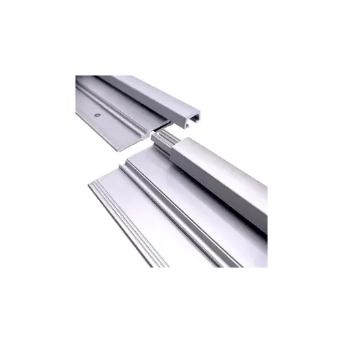 Full Surface Continuous Geared Hinge 12" Section HD1, Clear Aluminum Full Surface Continuous Geared Hinge 12" Section HD1, Clear Aluminum