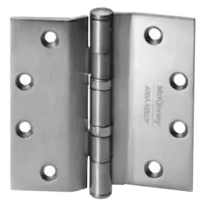 McKinney RBTA2714 4.5 X 4.5 US26D 5-Knuckle Hinge, Raised Barrel Hinge, Standard Weight, Full Mortise, Oil Impregnated Bearing (TA), 4.5" x 4.5", Steel Base, 652/626/US26D Satin Chrome