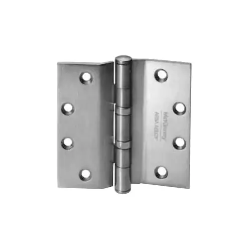 5-Knuckle Hinge, Raised Barrel Hinge, Standard Weight, Full Mortise, Oil Impregnated Bearing (TA), 4.5" x 4.5", Steel Base, 652/626/US26D Satin Chrome
